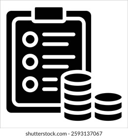 Budget Planning Icon Element For Design