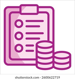 Budget Planning Icon Element For Design