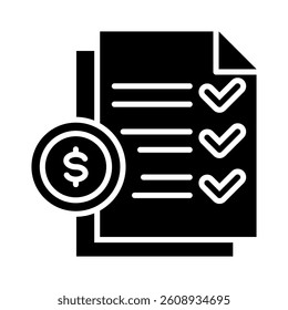 Budget Planning Icon Element for Design