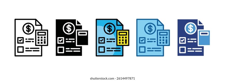 Budget Planning Icon Element For Design