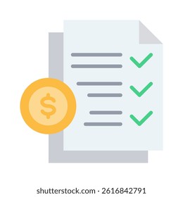 Budget Planning Icon Element for Design