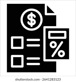 Budget Planning Icon Element For Design