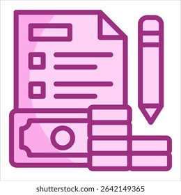 Budget Planning Icon Element For Design