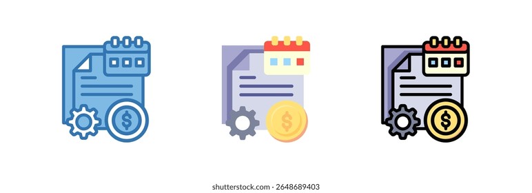 Budget Planning Icon Element For Design