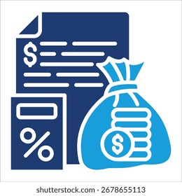 Budget Planning Icon Element For Design