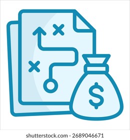 Budget Planning Icon Element For Design