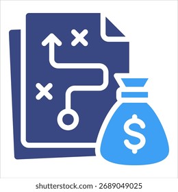 Elemento De Icono De Planificación De Presupuesto Para Diseño