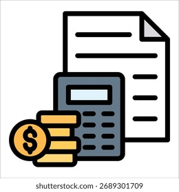 Elemento De Icono De Planificación De Presupuesto Para Diseño