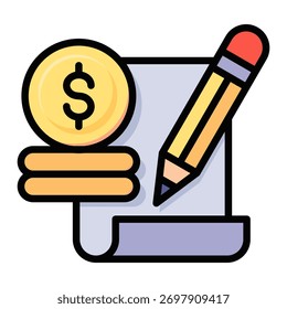 Elemento De Ícone De Planejamento De Orçamento Para Design