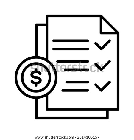 Budget Planning Icon Element for Design
