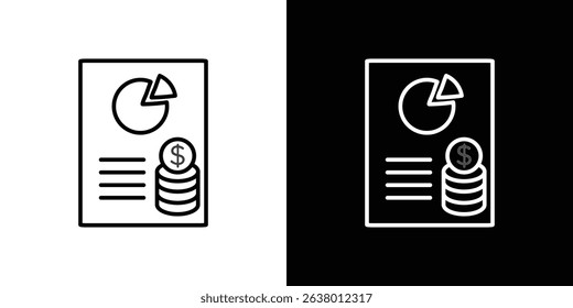 Budget planning icon Graphic vector set for ui design