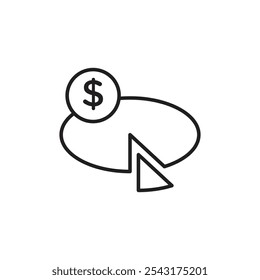 Symbol für Budgetplanung. einfaches Vektorsymbol.
