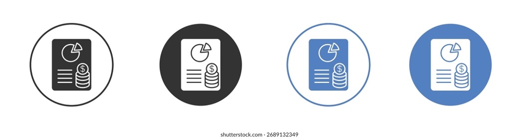 Budget planning icon vector. Logo Template illustration design