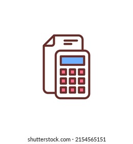 Icono de Planificación de presupuesto en vector. Logotipo
