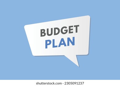 Budget planning text Button. Budget planning Sign Icon Label Sticker Web Buttons