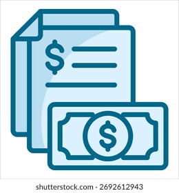 Budget Report Icon Element For Design