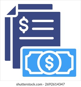 Elemento De Ícone Do Relatório De Orçamento Para Design