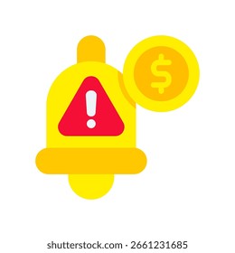 Budget-Rescue-Symbol, flache Vektorgrafik