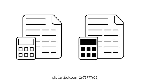 Budgetset-Symbol auf weißem Hintergrund, Vektorgrafik