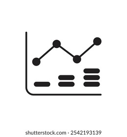 Ícone do Rastreador de Orçamento com Gráfico de Barras, Representando o Rastreamento de Gastos, o Gerenciamento de Despesas e o Planejamento Financeiro