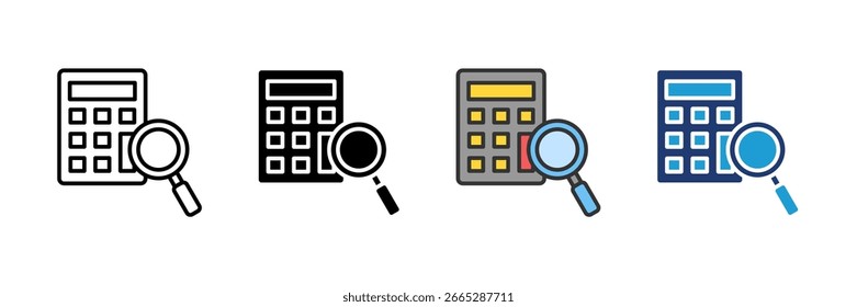 Budget Tracker Icon Set Multiple Style Collection
