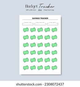 Budget tracker, budget planner. Vector illustration