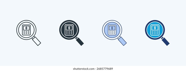 Budget Tracking Multiple Style Icon Collection