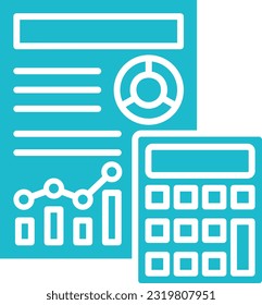 Budget vector icon. Can be used for printing, mobile and web applications.