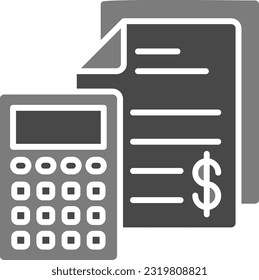 Icono de vector de presupuesto. Se puede usar para imprimir, móviles y aplicaciones web.