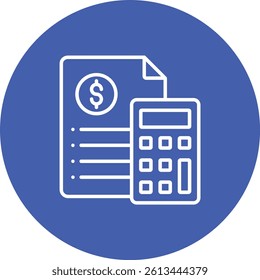 Budget vector icon. Can be used for printing, mobile and web applications.