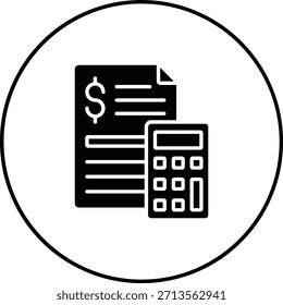 Icono de Vector de presupuesto. Se puede utilizar para aplicaciones de impresión, móviles y de Web.