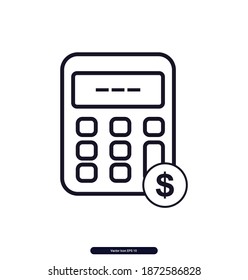 Budget vector icon, Budget Vector illustration