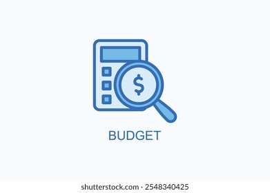 Budget Vector Icon Or Logo Illustration