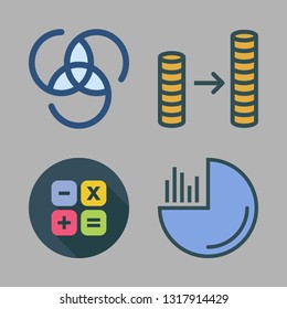 budget vector icon set