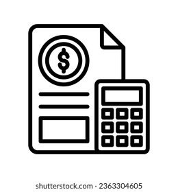 Budget vector icon which can easily modify or edit

