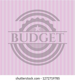 Budget vintage pink emblem