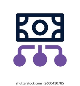 budgeting dual tone icon. Sleek and modern vector icon for websites, mobile apps, marketing materials, and corporate design. Fully scalable and ready to use.