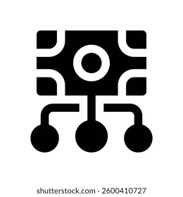 budgeting glyph icon. Strong and solid vector icon for websites, mobile interfaces, presentations, and visual branding. High quality and easy to edit.