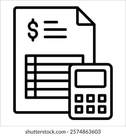 Budgeting Icon Element For Design