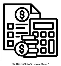 Budgeting Icon Element For Design