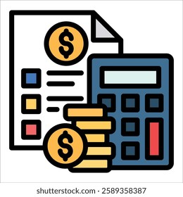 Budgeting Icon Element For Design