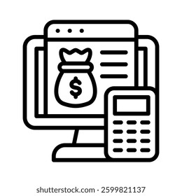 Budgeting Icon Element for Design