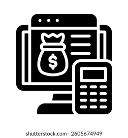 Budgeting Icon Element for Design