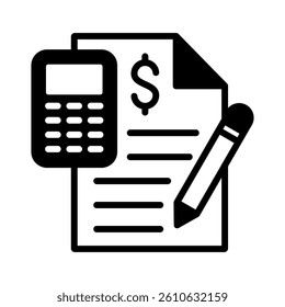 Budgeting Icon Element for Design