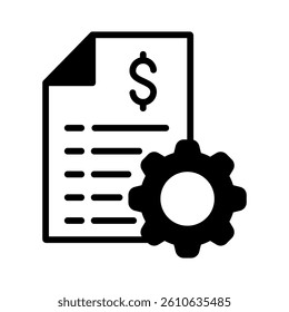 Budgeting Icon Element for Design