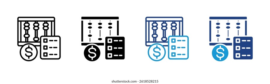 Budgetierendes Symbolelement für Design