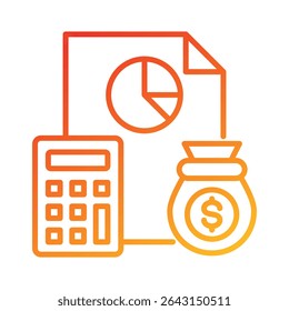 Elemento de Ícone de Orçamento para Design