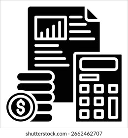Budgeting Icon Element For Design