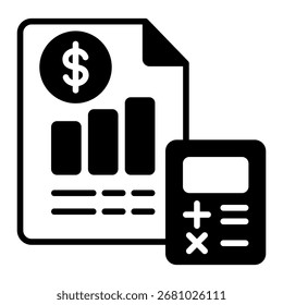 Budgetierendes Symbolelement für Design