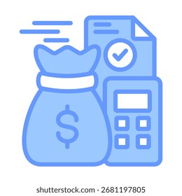 Elemento De Ícone De Orçamento Para Design E Vetor